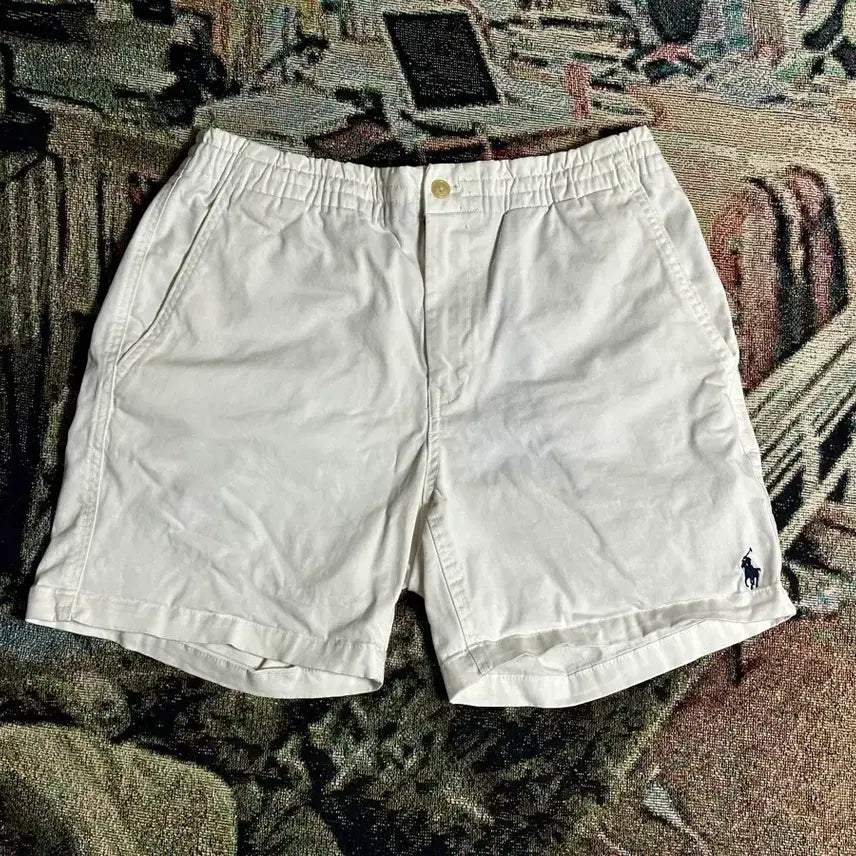 [BUNJANG] Polo Ralph Lauren White Chino Shorts / 폴로 랄프로렌 화이트 치노 쇼츠