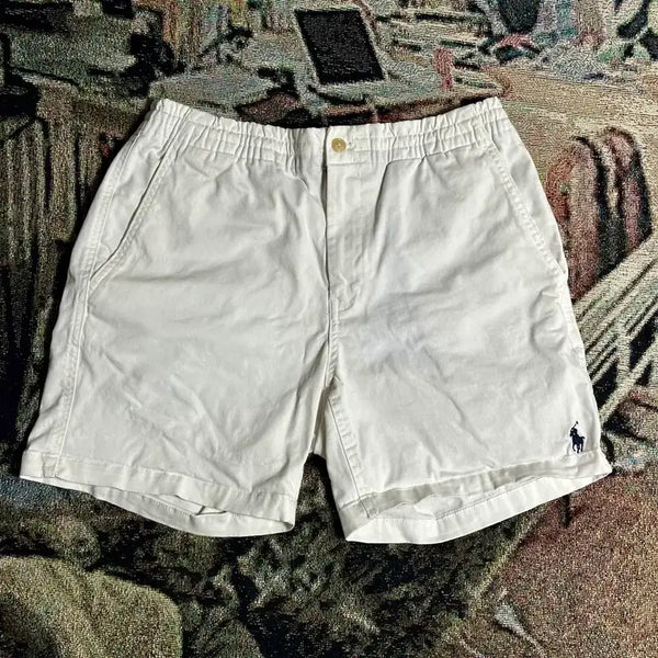 [BUNJANG] Polo Ralph Lauren White Chino Shorts / 폴로 랄프로렌 화이트 치노 쇼츠