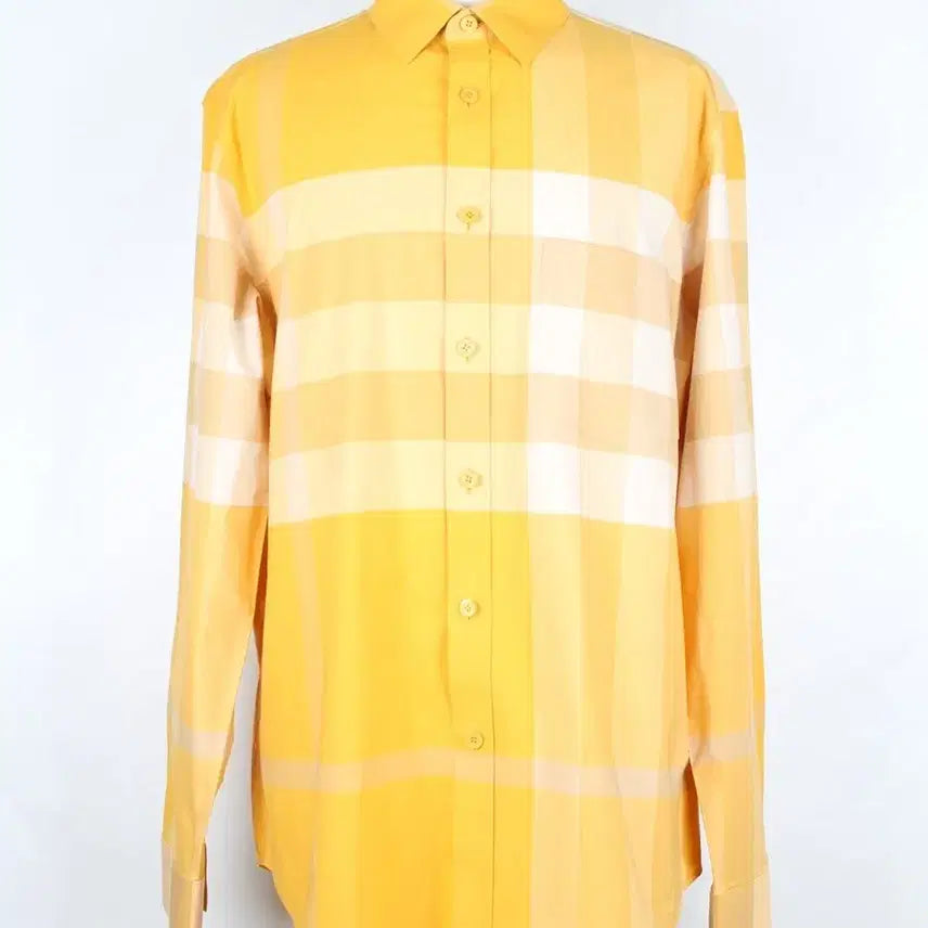 [BUNJANG] Burberry Check Shirt Yellow XL / 버버리 체크셔츠 옐로우 XL(105)