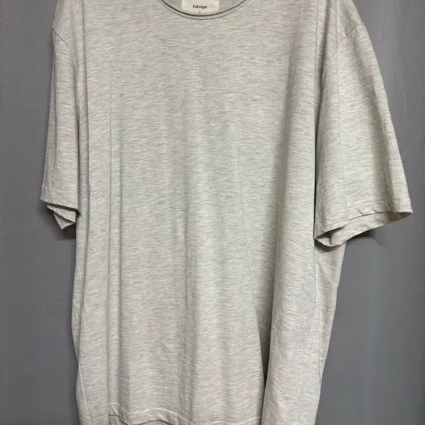 [BUNJANG] Fabregas Scoop Neck Layered T-shirt Oatmeal / 파브레가 스쿱넥 레이어드티셔츠 오트밀