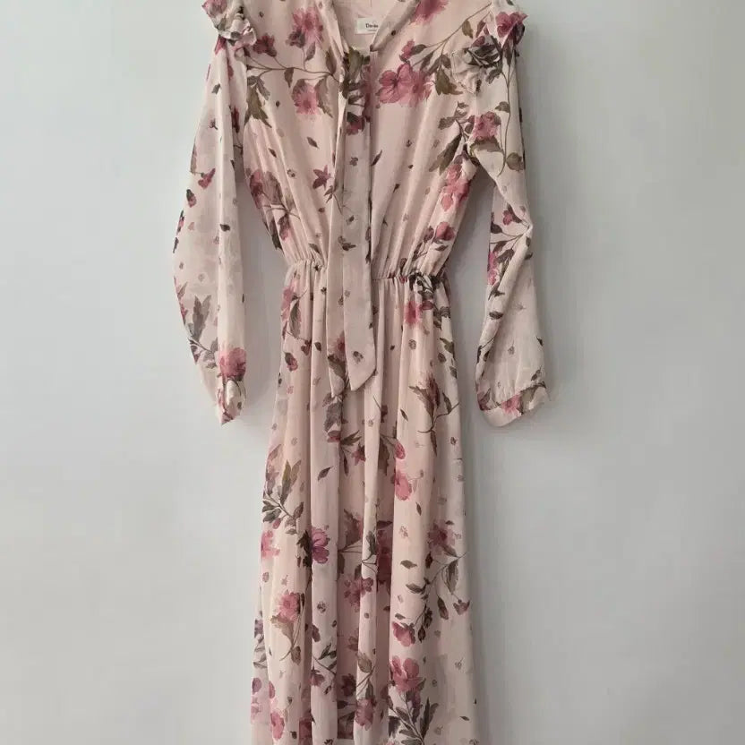 [BUNJANG] Darae Chiffon Flower Asymmetrical Midi Dress / 1606 Darae 쉬폰 플라워 언발 미디 원피스 F