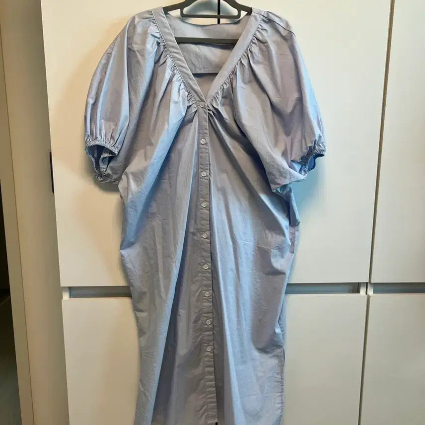 [BUNJANG] Shirring Long Dress / 셔링 이쁜 롱 원피스