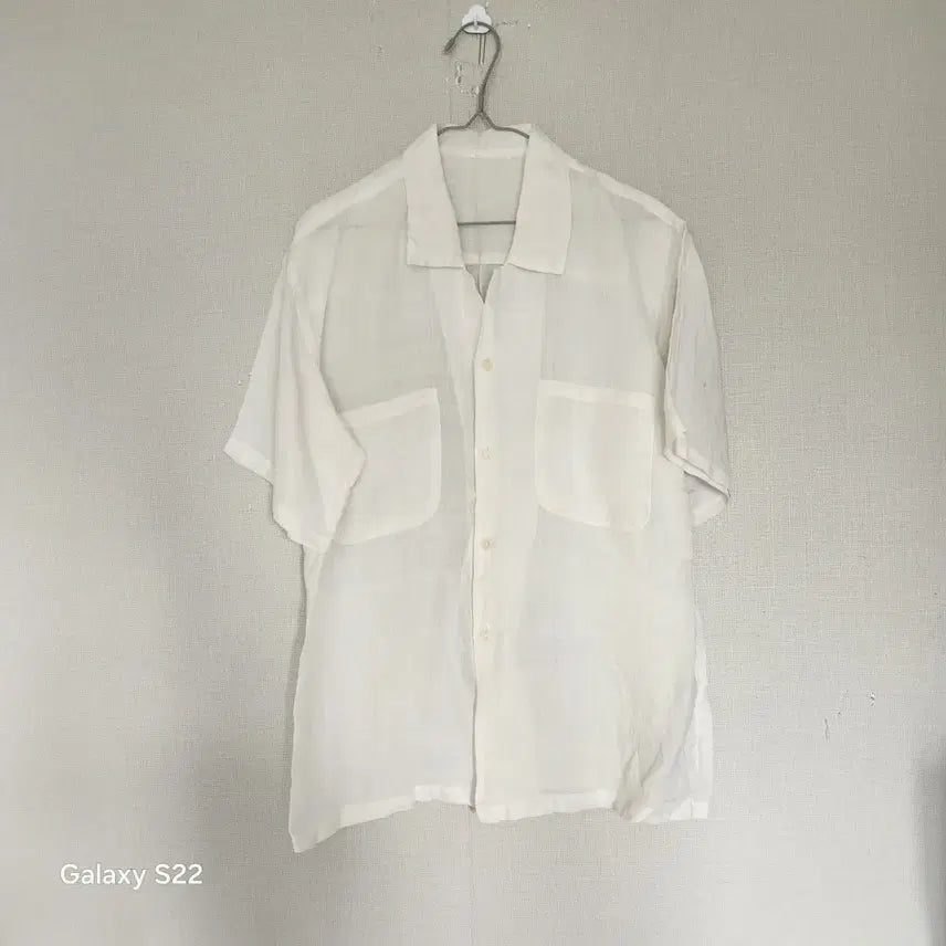 [BUNJANG] Men's White Ramie Shirt (Size 95-100) / 남자모시남방화이트95~100