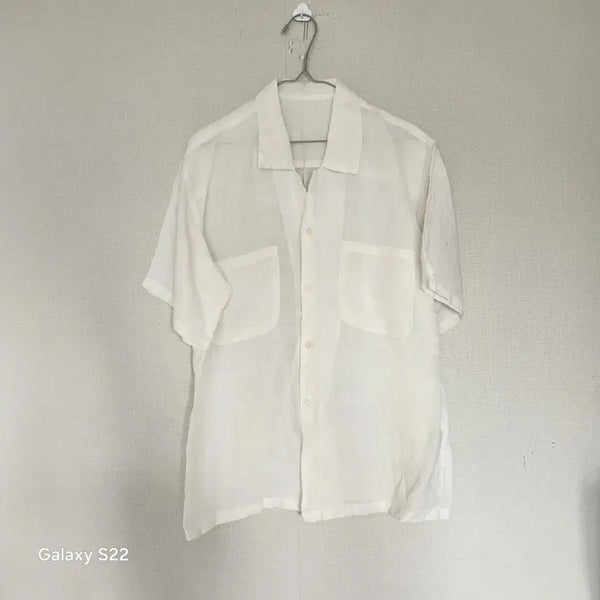 [BUNJANG] Men's White Ramie Shirt (Size 95-100) / 남자모시남방화이트95~100