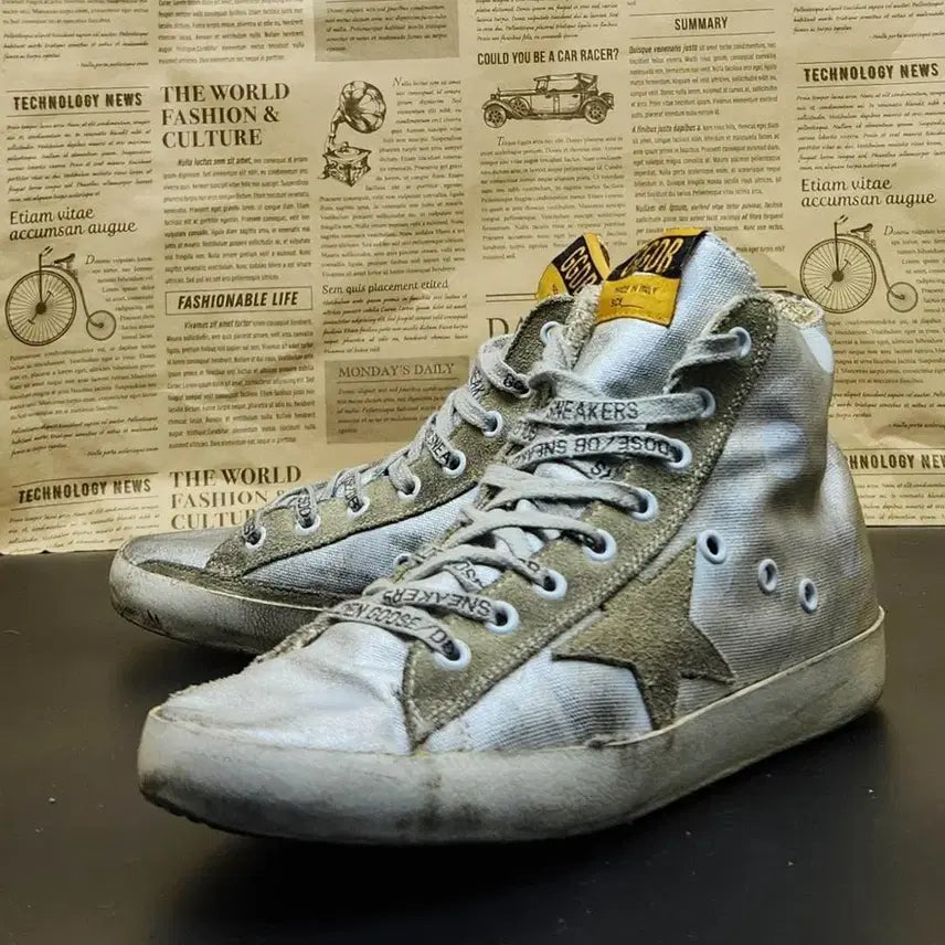 [BUNJANG] Golden Goose Franci Women's High-Top Sneakers / 골든구스 프란시 여성하이탑 245