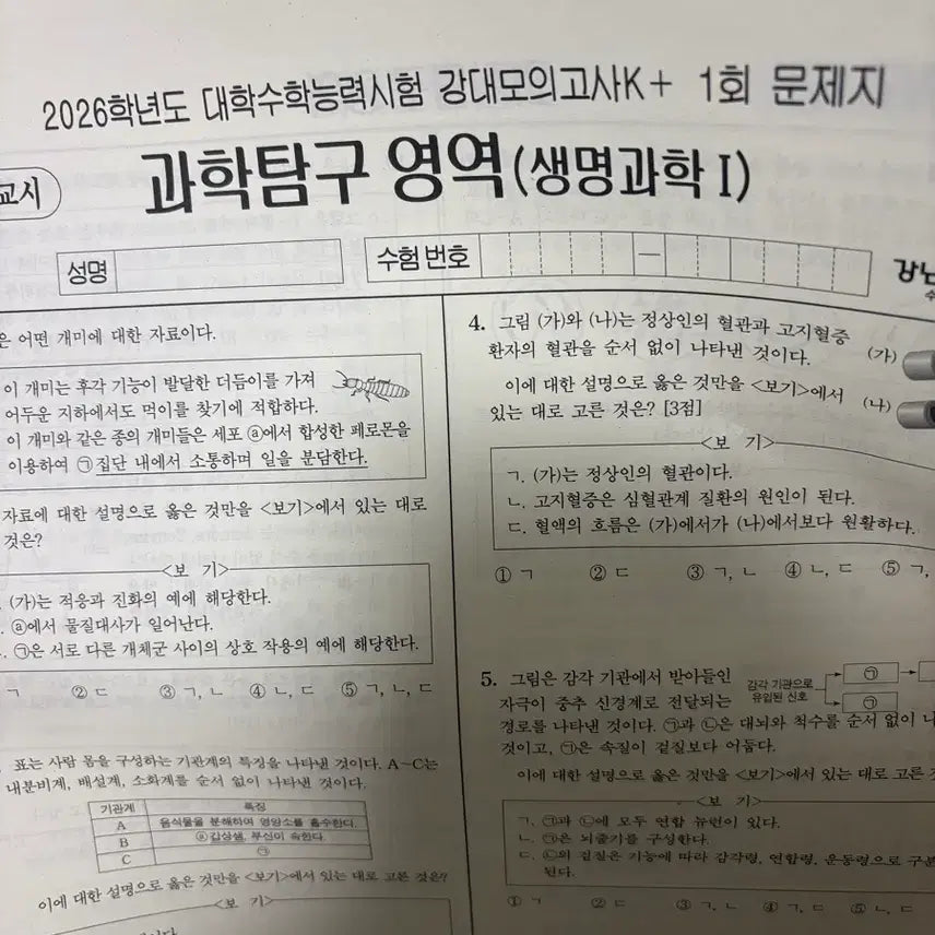[BUNJANG] 2026 Grade K + Life Science Lecture Notes / 2026학년도 강K + 생명