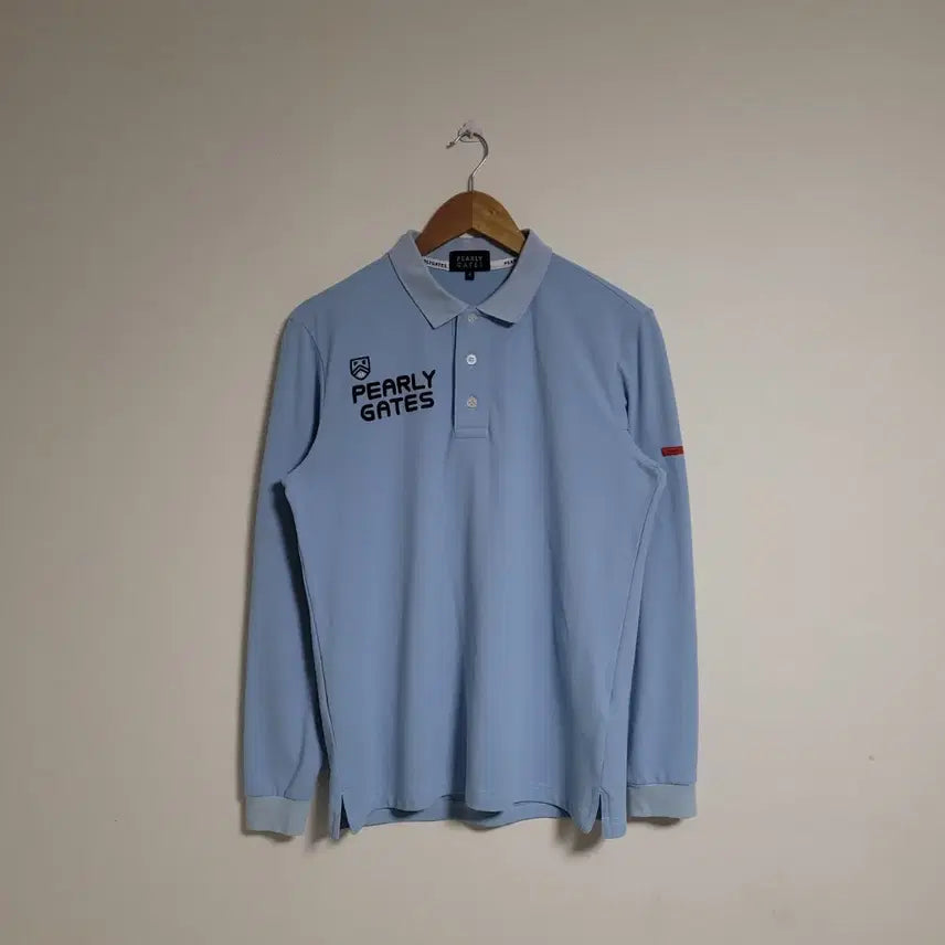 [BUNJANG] Pearly Gates Long Sleeve Collar T-Shirt Size 4 / (4) PEARLYGATES 파리게이츠 긴팔 카라 티셔츠