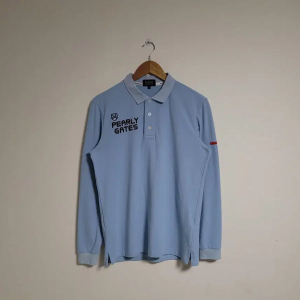 [BUNJANG] Pearly Gates Long Sleeve Collar T-Shirt Size 4 / (4) PEARLYGATES 파리게이츠 긴팔 카라 티셔츠