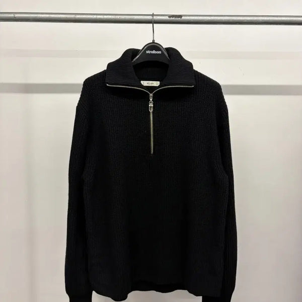 [BUNJANG] Men's Velié Cashmere Wool Blend Half-Zip Knit Sweater / (M) 남성용 벨리에 캐시미어 울 혼방 하프집업 니트 스웨터