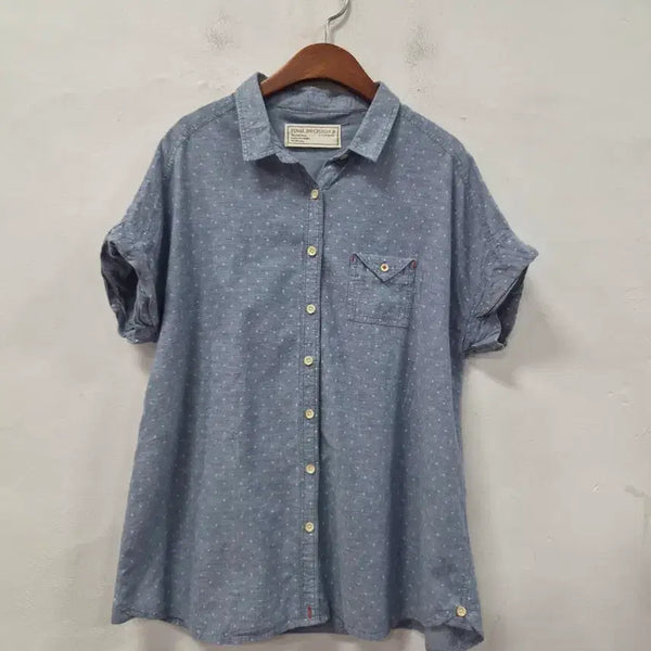 [BUNJANG] FINAL DECISION Dot Linen Shirt / FINAL DECISION 도트 린넨 셔츠