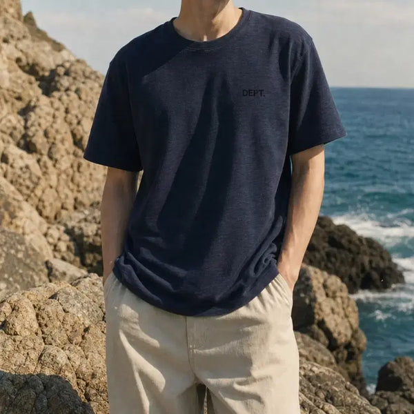 [BUNJANG] Dept. Slub Short-Sleeve T-Shirt Navy / (새제품) dept. 슬랍 반팔티