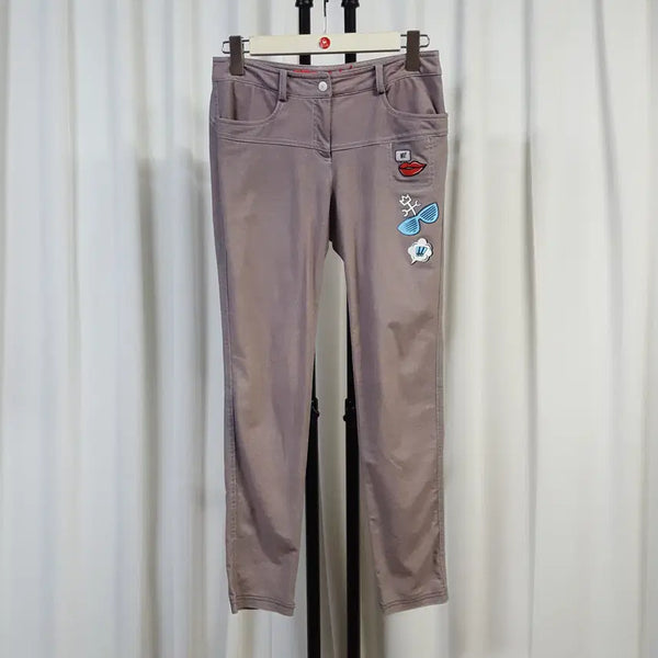 [BUNJANG] Castelbajac Women's Spandex Golf Pants Size 28 / 까스텔바작 여성 스판 골프바지 28추천 오일장