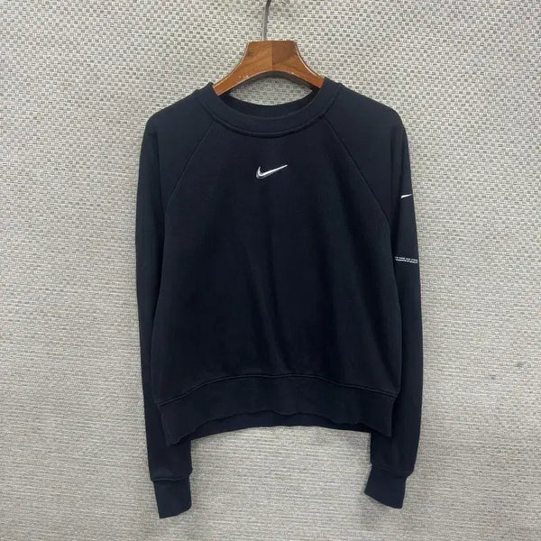 [BUNJANG] Nike Silver Logo Crop Sweatshirt M / 나이키 은장로고 크롭 스웻셔츠 맨투맨 M D03562