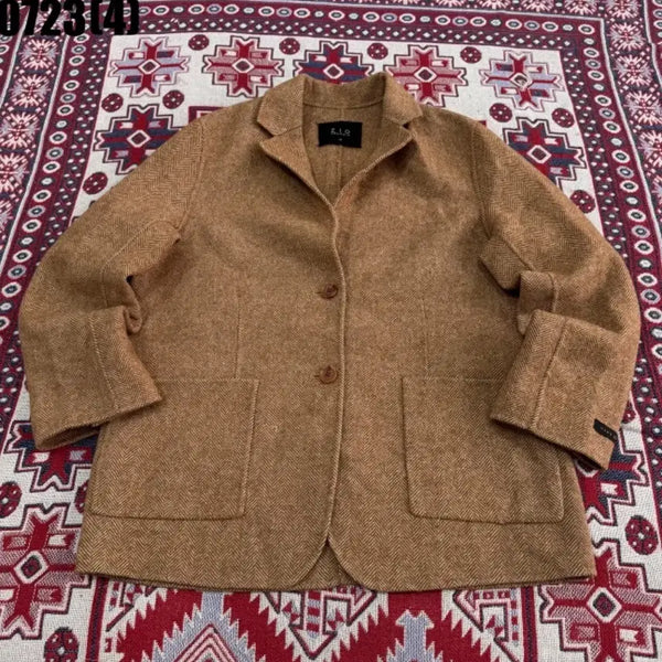 [BUNJANG] Songzio Homme Brown Herringbone Jacket / 송지오 옴므 재킷 브라운 헤링본 0723