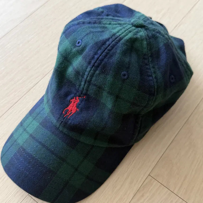 [BUNJANG] Polo Ralph Lauren Black Watch Flannel Ball Cap / [폴로 랄프로렌] 블랙와치 플란넬 볼 캡 모자