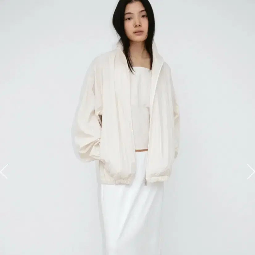 [BUNJANG] Mono H Cotton High Neck Jumper Beige / 모노하 코튼 하이넥 점퍼 베이지 새제품