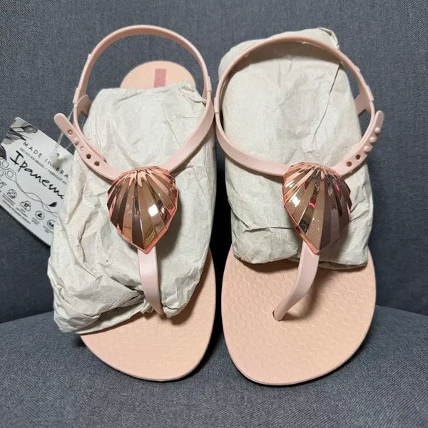 [BUNJANG] Ipanema Pink Pearl Embellished Women's Sandals / 이파네마샌들