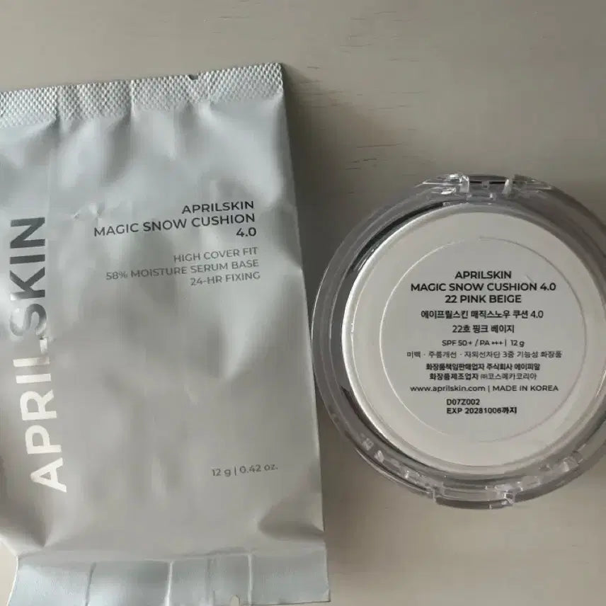[BUNJANG] Aprilskin Magic Snow Cushion (Shade 22 to 23) / 에이프릴스킨 매직스노우 22호 -> 23호