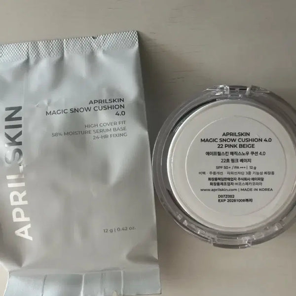 [BUNJANG] Aprilskin Magic Snow Cushion (Shade 22 to 23) / 에이프릴스킨 매직스노우 22호 -> 23호