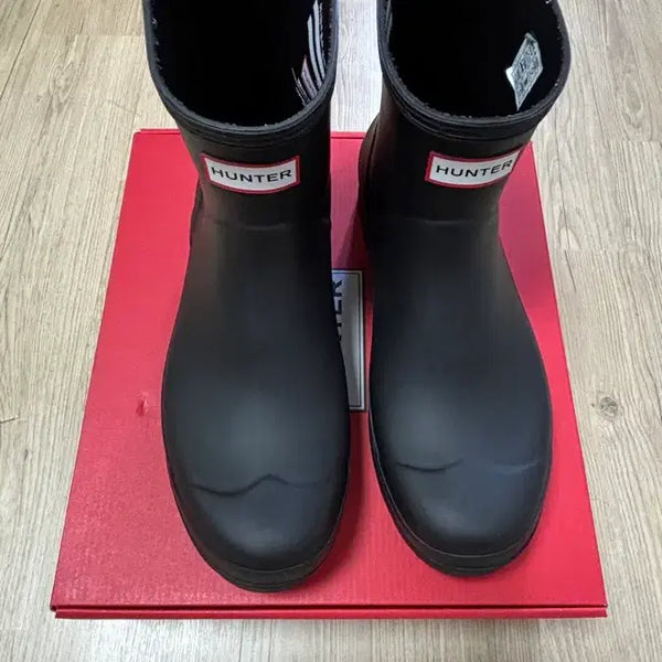 [BUNJANG] Hunter Men's Original Play Short Rain Boots - Black / 헌터 [MEN] 오리지날 플레이 숏 레인부츠 - 블랙