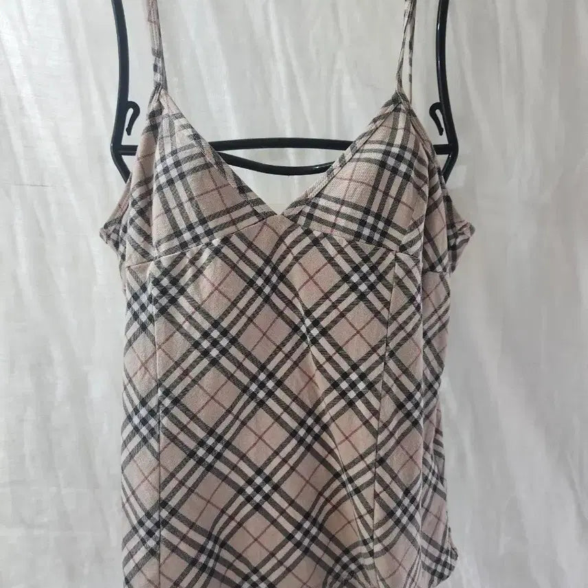 [BUNJANG] Burberry Check Pattern Sleeveless Top M / 버버리 체크 패턴 민소매 ,M
