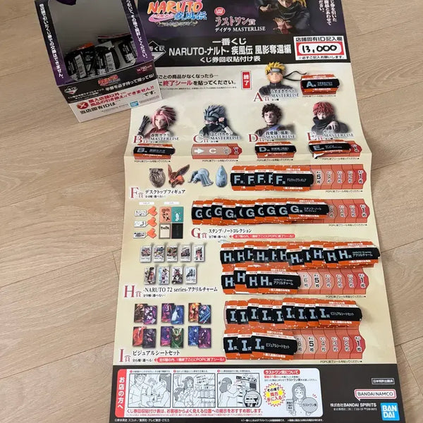 [BUNJANG] Naruto Shippuden Ichiban Kuji Kazekage Retrieval Arc Lottery Box Set / 나루토 질풍전 제일복권 이치방쿠지 카제카게 탈환편 쿠지판 통