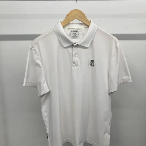 [BUNJANG] Discovery Patch Logo Short Sleeve Polo T-Shirt / 디스커버리 패치 로고 반팔 카라티 티셔츠 100