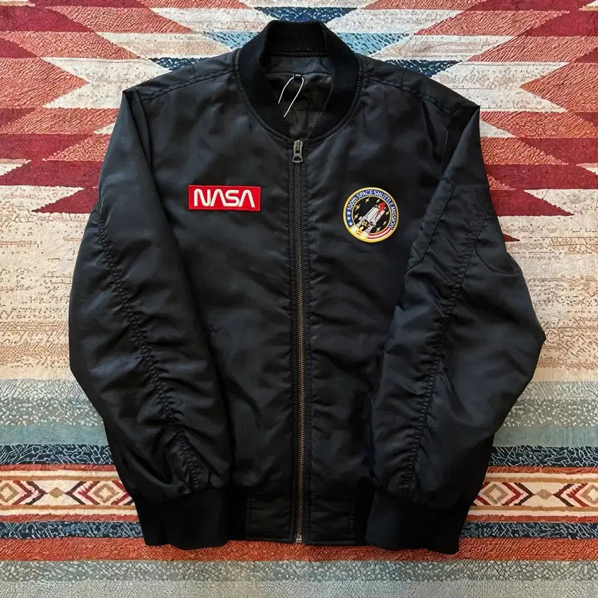 [BUNJANG] NASA MA-1 Flight Bomber Jacket / NASA 나사 패치 MA-1 항공점퍼 봄버자켓 [블랙] L/100