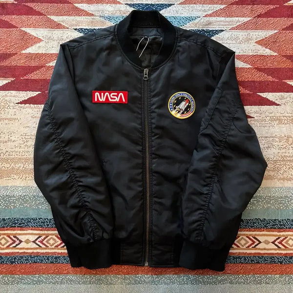 [BUNJANG] NASA MA-1 Flight Bomber Jacket / NASA 나사 패치 MA-1 항공점퍼 봄버자켓 [블랙] L/100