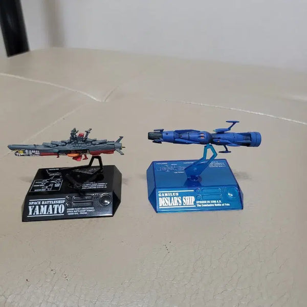 [BUNJANG] Bandai Space Battleship Yamato & Dessler Ship Figures / 우주전함 야마토 & 데슬라 함선 피규어.