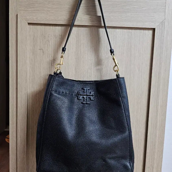 [BUNJANG] Tory Burch Black Leather Shoulder Bag / 정품))토리버치 블랙 가죽 숄더백