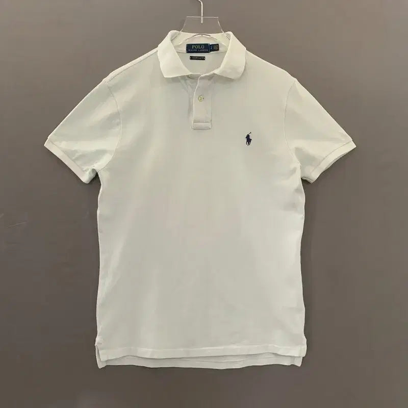 [BUNJANG] Polo Ralph Lauren Custom Slim Fit White Polo T-Shirt / S 폴로랄프로렌 커스텀 슬림핏 화이트 PK 반팔 카라티
