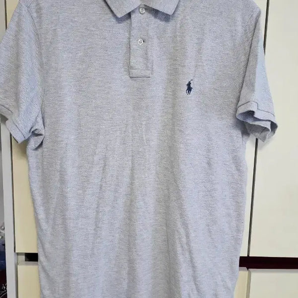 [BUNJANG] Polo Ralph Lauren Basic Half-Sleeve Polo Shirt - Grey (Size 100) / 폴로 랄프로렌 기본 반팔 카라티셔츠 그레이 100