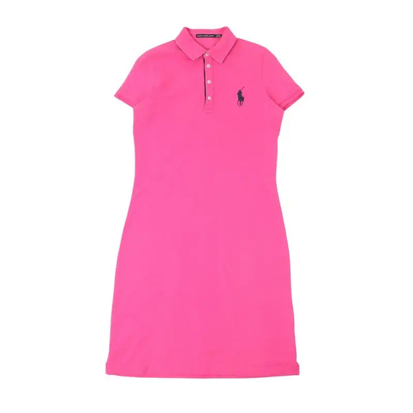 [BUNJANG] Polo Ralph Lauren Pink Big Pony Pique Dress / 폴로 랄프로렌 핑크 빅포니 피케 원피스
