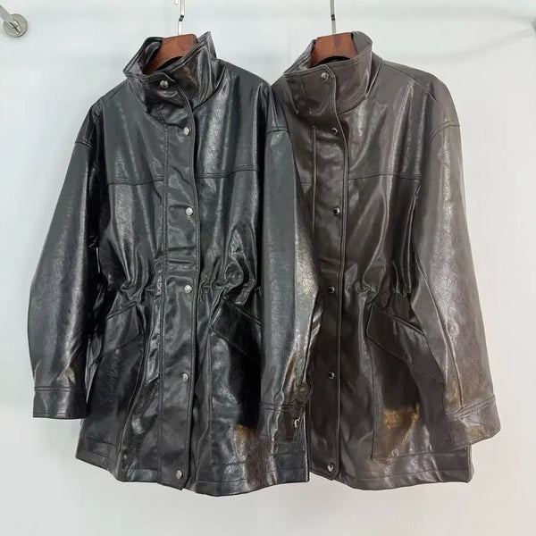 [BUNJANG] Vov Leather Jacket / 보 브 가죽 쟈켓