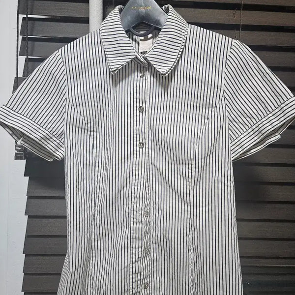 [BUNJANG] Ozsecon Striped Shirt Blouse Size 1 / 오즈세컨 스트라이프 셔츠 블라우스