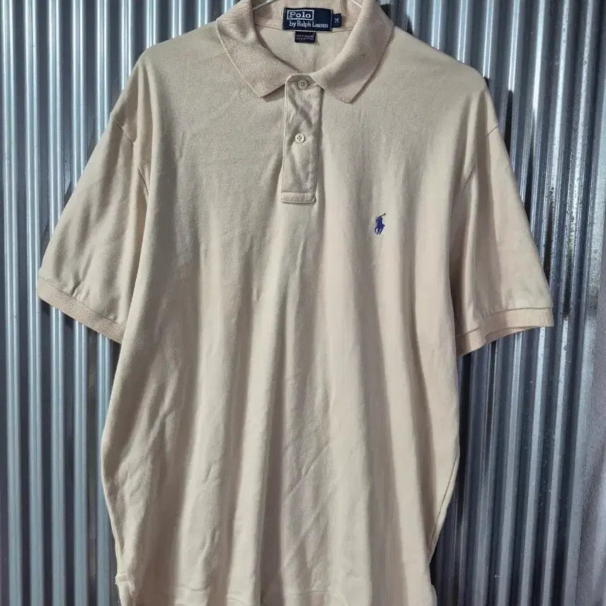 [BUNJANG] Polo Ralph Lauren T-Shirt Beige M / M 폴로 랄프로렌 카라티 베이지