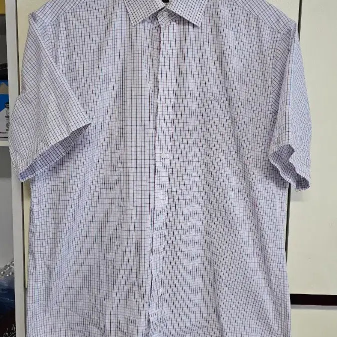[BUNJANG] DAKS Check Short Sleeve Shirt Size 105 / DAKS 체크 반팔 셔츠 105