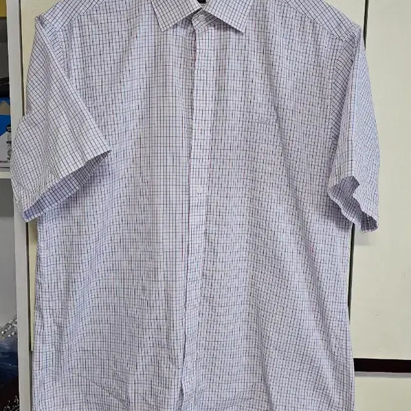 [BUNJANG] DAKS Check Short Sleeve Shirt Size 105 / DAKS 체크 반팔 셔츠 105
