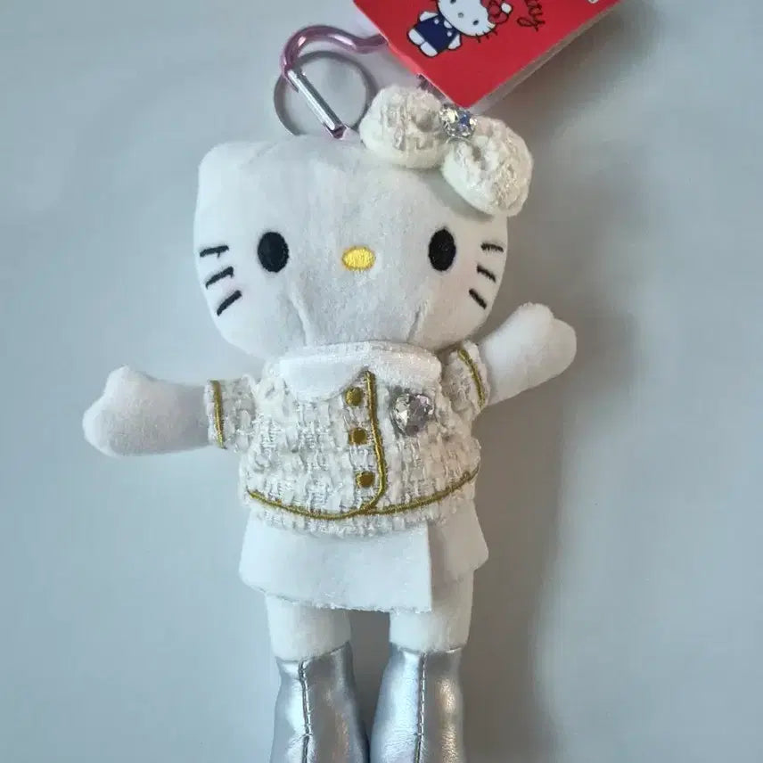 [BUNJANG] Sanrio Hello Kitty White Dress Mini Doll Keychain / 헬로키티 원피스 인형 키링 휜색