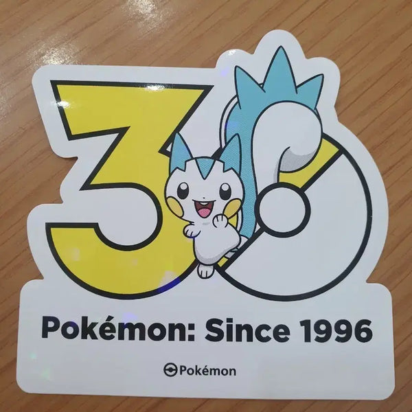 [BUNJANG] Pokemon 30th Anniversary Logo Sticker Pachirisu / 포켓몬 30주년 로고 스티커 파치리스