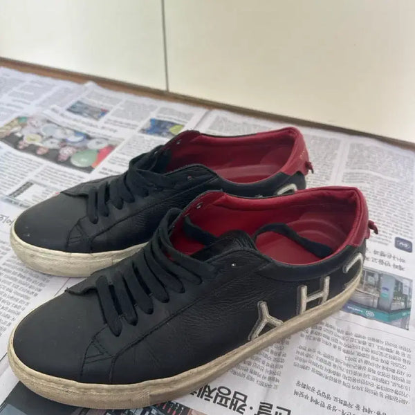 [BUNJANG] Givenchy Black Leather Sneakers Size 40.5 / 정품 지방시 블랙 레더 스니커즈 40.5사이즈