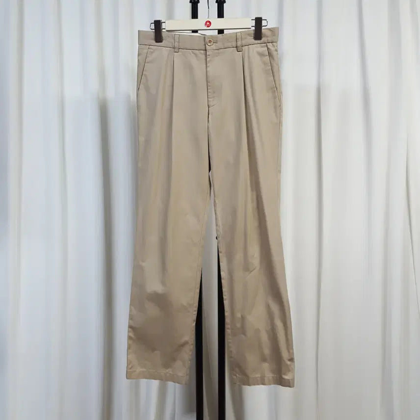 [BUNJANG] Beanpole Men's Wide Chino Pants Beige 31 Inch / 빈폴 남성 와이드 치노 팬츠 면바지 31 오일장