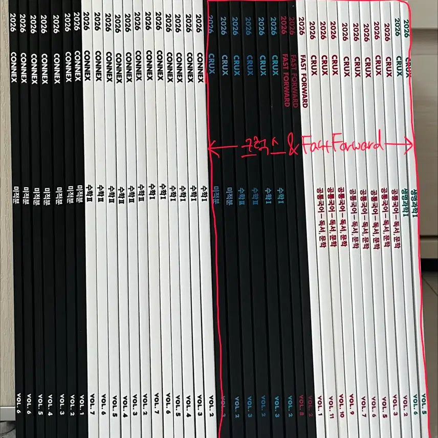 [BUNJANG] Gangnam Daesung 2027 Preparatory Academy Textbooks - FAST FORWARD Korean, CRUX Math, Common Korean, Life Science / 2027 강남대성 재종교재 FAST FORWARD 국어 CRUX 수12 미적 공통국어 생명과학