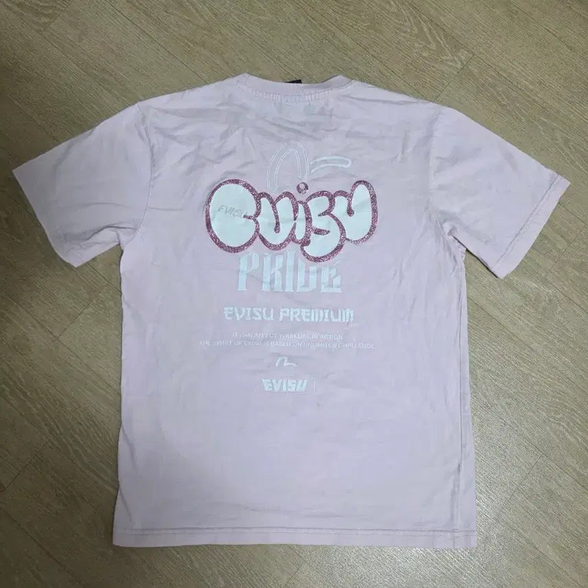 [BUNJANG] EVISU Graphic Logo Short Sleeve T-Shirt / 에비수 반팔티 90