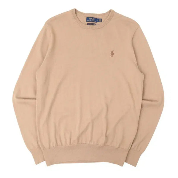 [BUNJANG] Polo Ralph Lauren Beige Washable Merino Wool Knit M / 폴로 랄프로렌 베이지 워셔블 메리노 울 니트