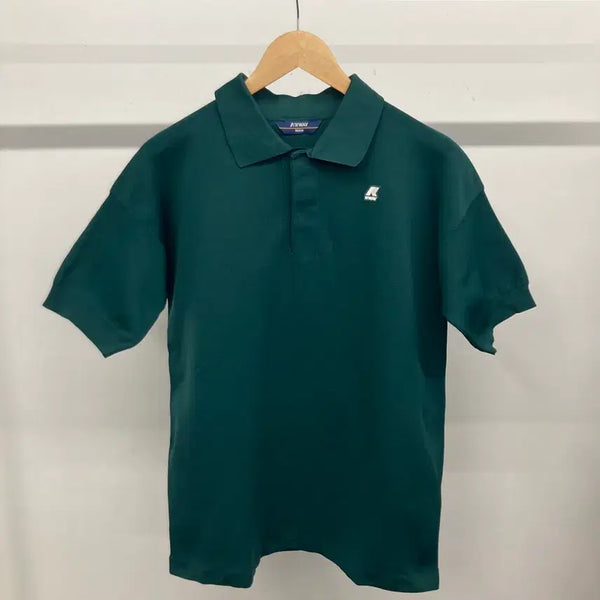 [BUNJANG] K-WAY Made in Italy Short-Sleeve Polo Knit - Size 100 / 까웨 케이웨이 이태리 메이드 반팔 카라넥 니트 100