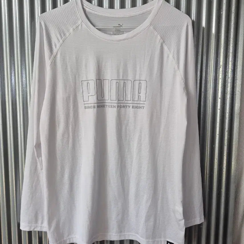 [BUNJANG] Puma Women's Long Sleeve T-Shirt White / L 퓨마 여성 긴팔 티셔츠 화이트