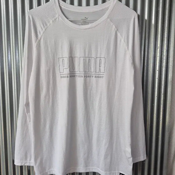 [BUNJANG] Puma Women's Long Sleeve T-Shirt White / L 퓨마 여성 긴팔 티셔츠 화이트