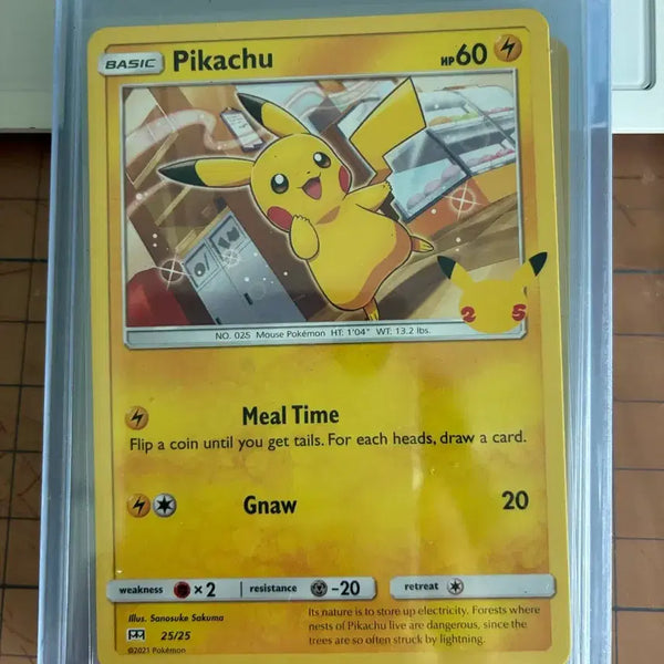 [BUNJANG] Pokemon Pikachu 25th Anniversary McDonald's Promo Non-Holo Card / 포켓몬 카드 피카츄 25주년 맥도날드 프로모 논홀로